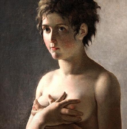 Pierre-Narcisse Guerin Jeune fille en buste oil painting picture